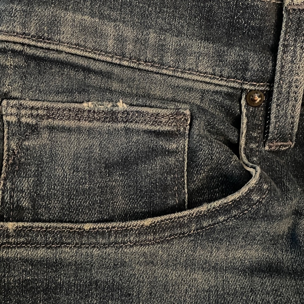 Hudson Blake Slim Straight Straight Olympic  Dark Blue Jeans Size 34 - Picture 5 of 8